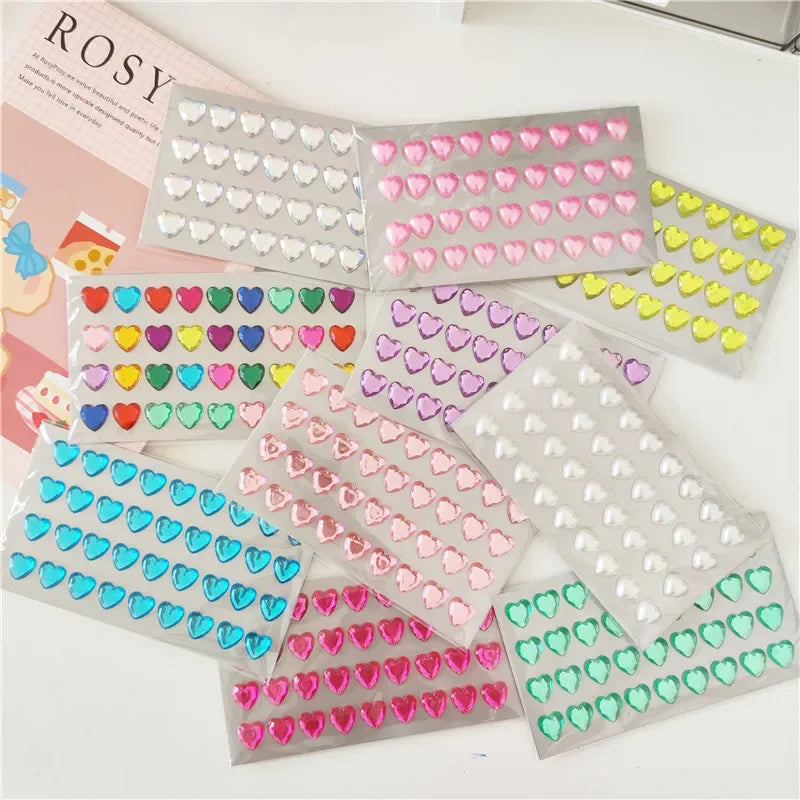 3D Diamond  Face Jewels Rhinestone Eyebrow Nail Art Jewelry Nail Art Sticker Craft Gems Decor Face Colorful Rhinestone Sticker