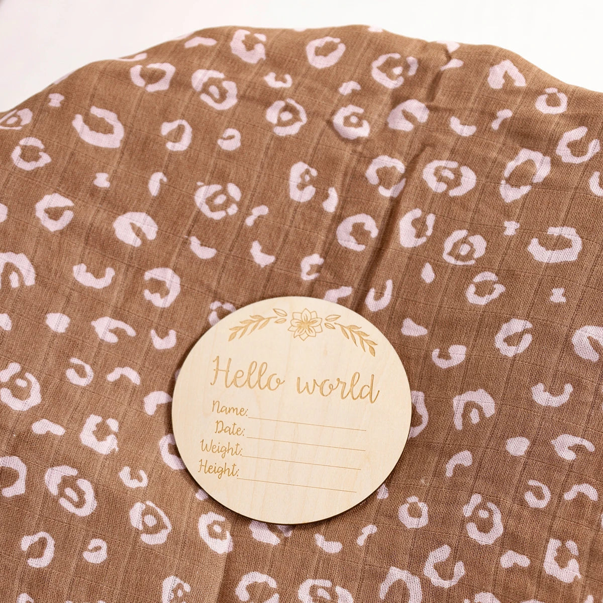 120x110cm 2 Layers Baby Muslin Swaddle Blanket  Skin-Friendly Cute Print Baby Towel Wrap Bamboo Cotton Blanket