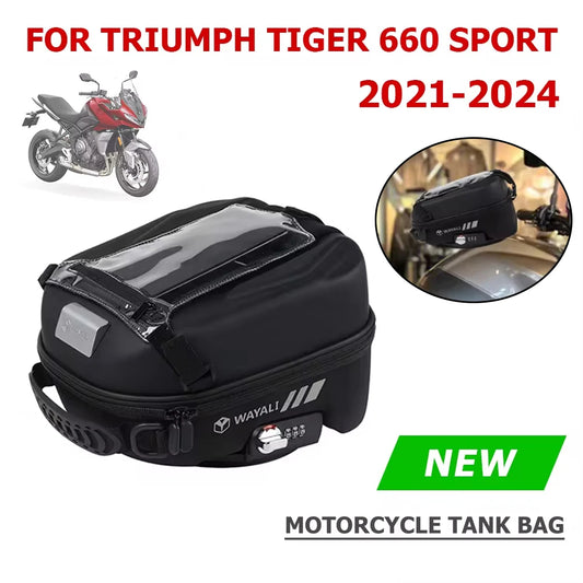 Motorcycle Accessories Fuel Tank Bag For TRIUMPH Tiger 660 Sport Tiger660 2021 2022 2023 Backpack Luggage Bag Lock Storage Bag