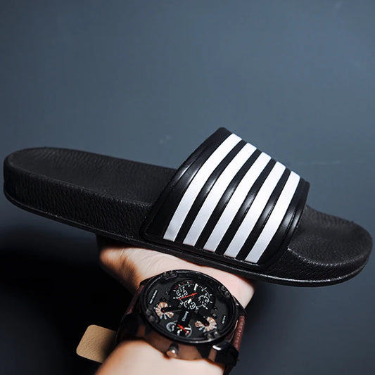 Slippers Men Women Summer High Quality Couples Chunky Soft Mules Slides Beach Shoe Flip Flops Casual Slipper Clogs Family Size