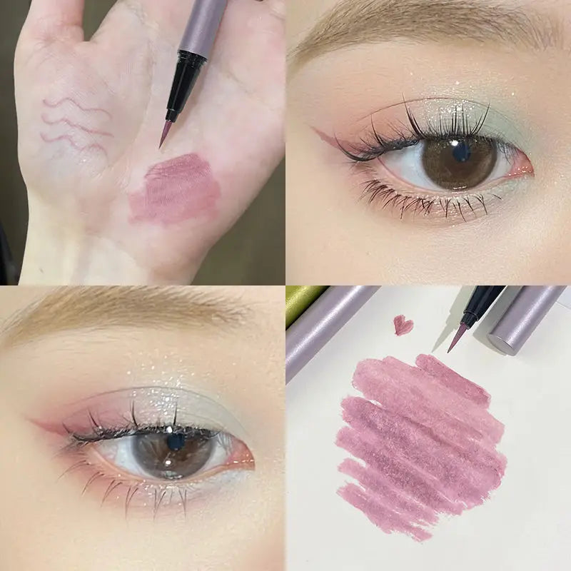 Green Liquid Eyeliner Pen Waterproof Long-lasting 6 Colors Smooth Eye Liner Pencil Not Easy To Smudge Eyes Makeup Cosmetic Tools