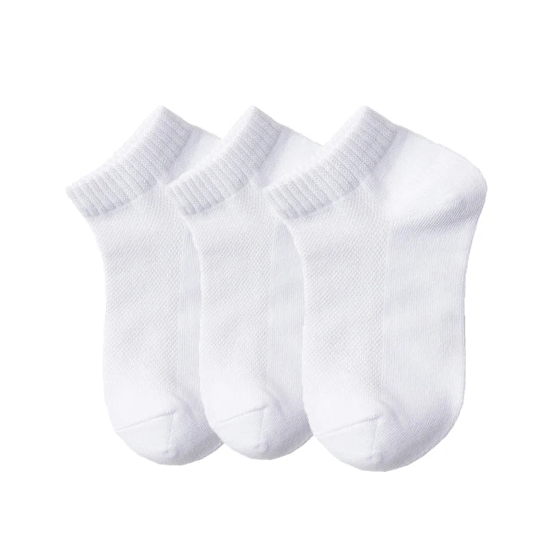 3Pairs/set Summer Children's Socks For Boys Girls Mesh Thin Kids Girl Boy Sock Casual Student Sport Sock 1-12Y Black White Gray