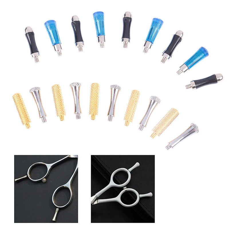 10pieces/lot Removable Finger Rest Hair Salon Scissor Accessory For Hairdressing Tail Nail Clavo De Cola Styling Parts