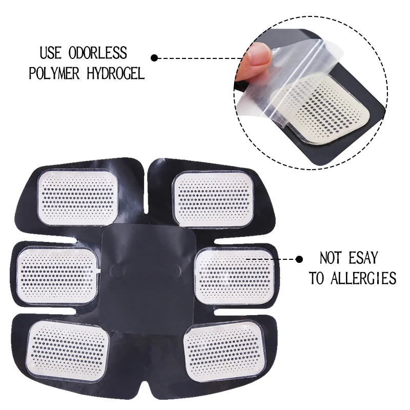 20/10Pcs EMS ABS Fitness Hydrogel Electrode Gel Pad For Hip Abdominal Muscle Stimulator Trainer Exerciser Body Slimming Massager