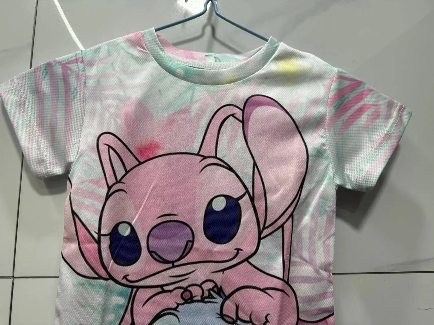 New Summer Children Disney Stitch T-shirt Disney Stitch T Shirt Disney Stitch Anime Cartoons Casual Clothes Kid Girl Boy Top Tee