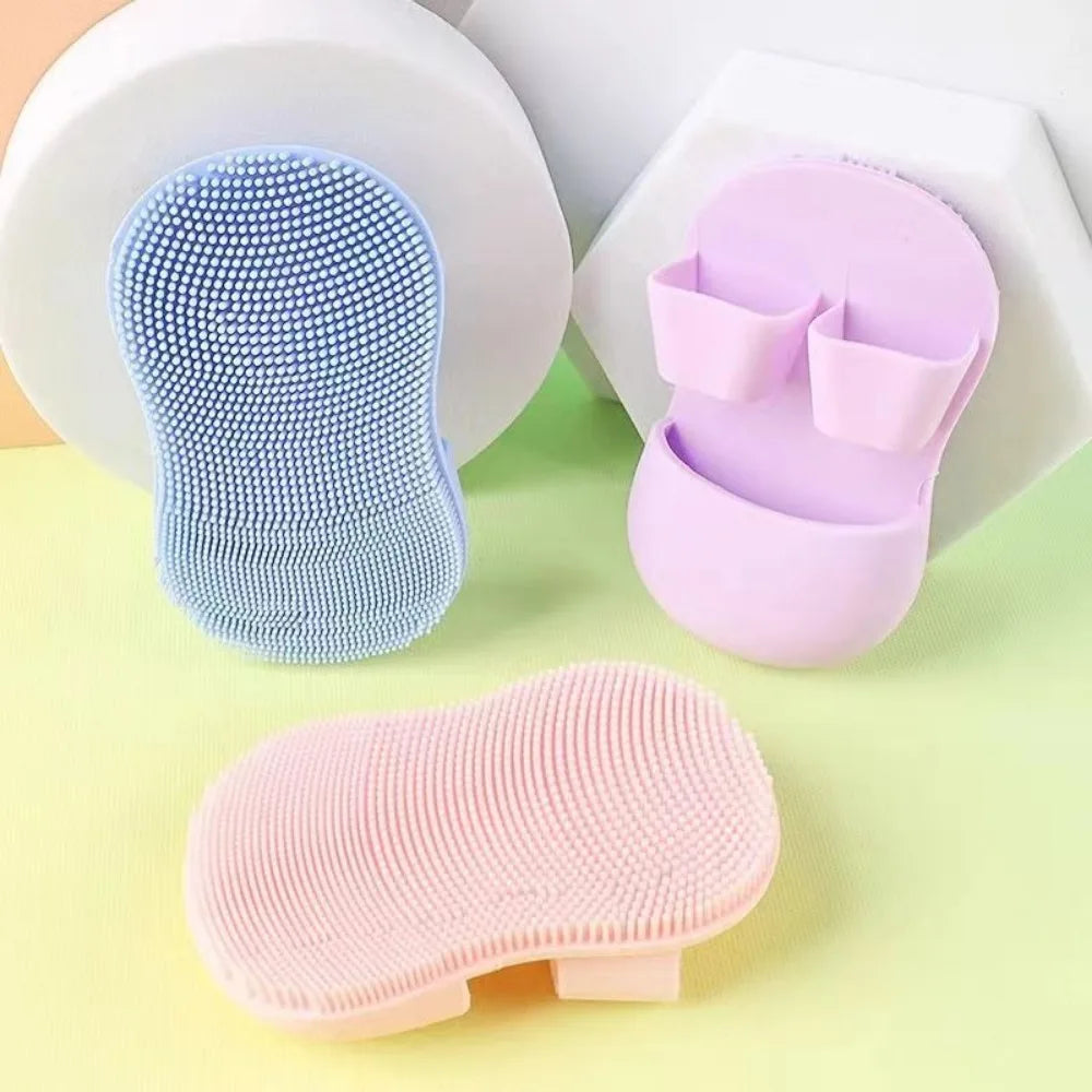 Mini Finger Face Wash Brush Soft Hair Silicone Brush Massage Nose Clean Pores Remove Makeup Wash Face with Cleansing Brush