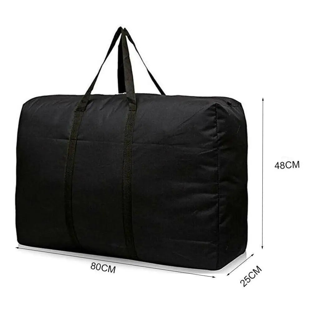 Black Large Waterproof Storage Bag Zipper Dustproof Protective Cover Furniture Cushion Outdoor Garden Christmas Tree Storage Bag