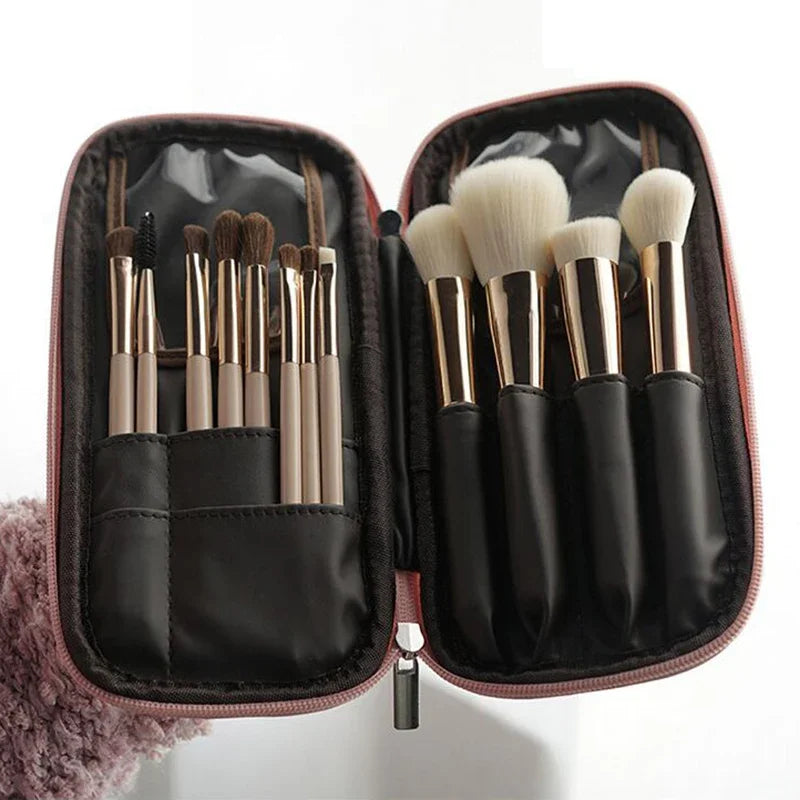 Women Foldable Makeup Brush Bag Organizer Female Travel Cosmetic Toiletry Case for Beauty Tools Wash Accessories Pouch