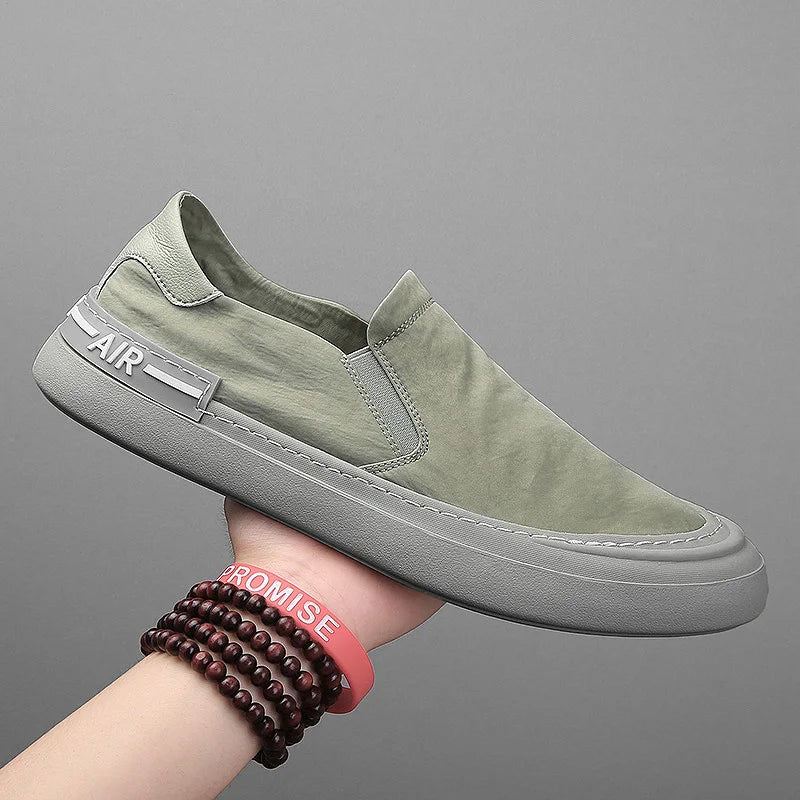 2021 Summer Men Sneakers Light Ice Silk Cloth Casual Shoes Men Breathable Walking Flat Shoes Man Loafers Zapatillas Hombre