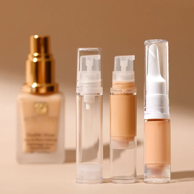 Liquid Foundation Travel Bottle 5/10/15ml Cosmetics Eye Cream Vacuum Bottle Travel Portable Refillable Bottles Wholesale