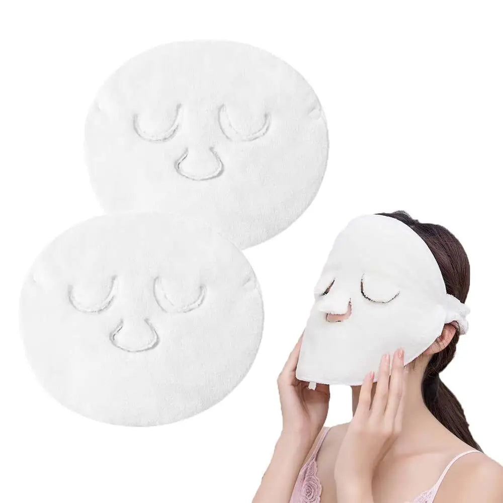 Skin Care Mask Cotton Hot Compress Towel Wet Compress Steamed Face Towel Opens Skin Pore Clean Compress Beauty Facial Care Tools