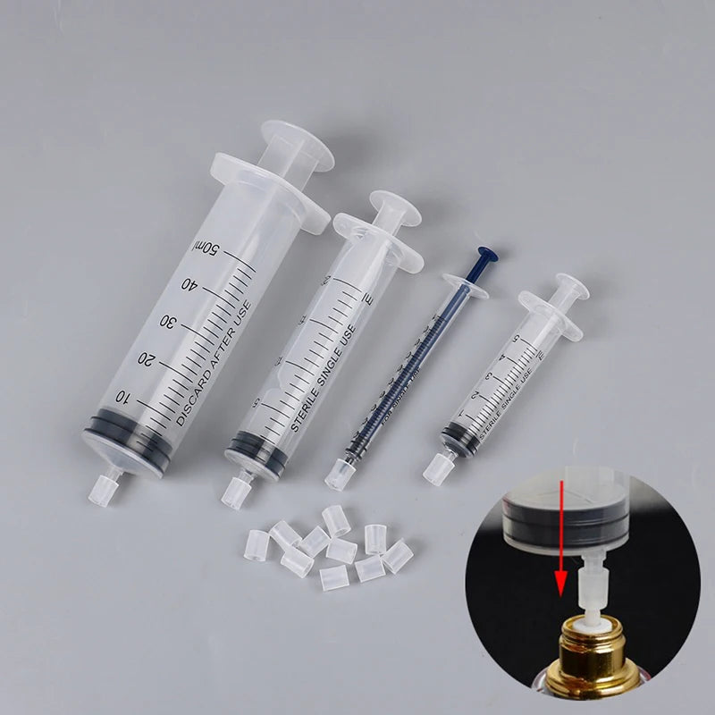 1Set Refill Perfume Syringe Cosmetic 1/5/20/50ml Syringe Perfume Dispenser Tools  For Refillable Bottle Quantitative Dispensing