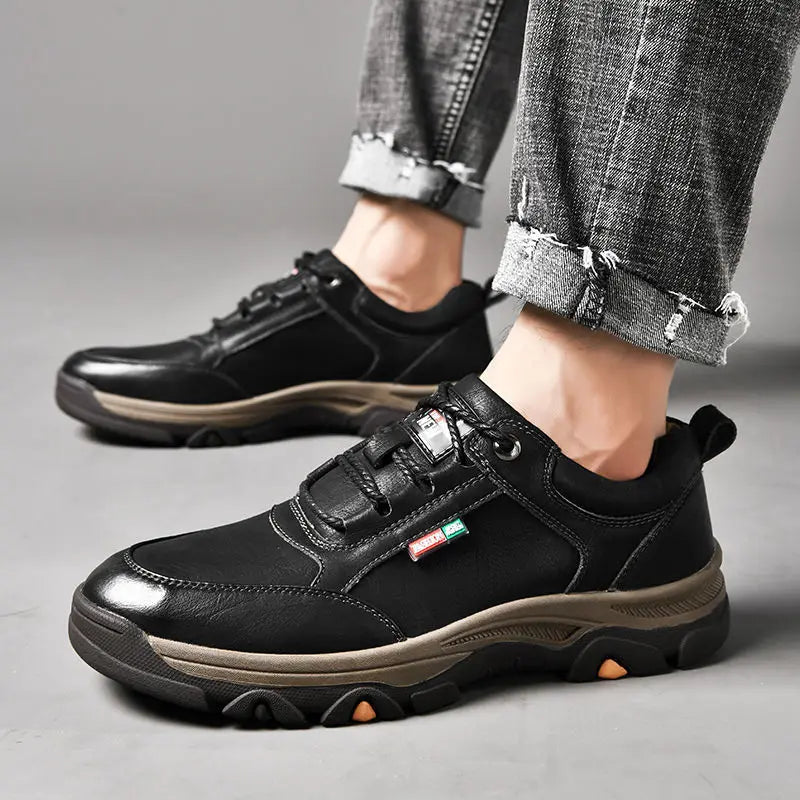 Men Casual Shoes Sneakers 2021 New High Quality Vintage  Shoes Men Cow Leather Flats Leather Shoes Men