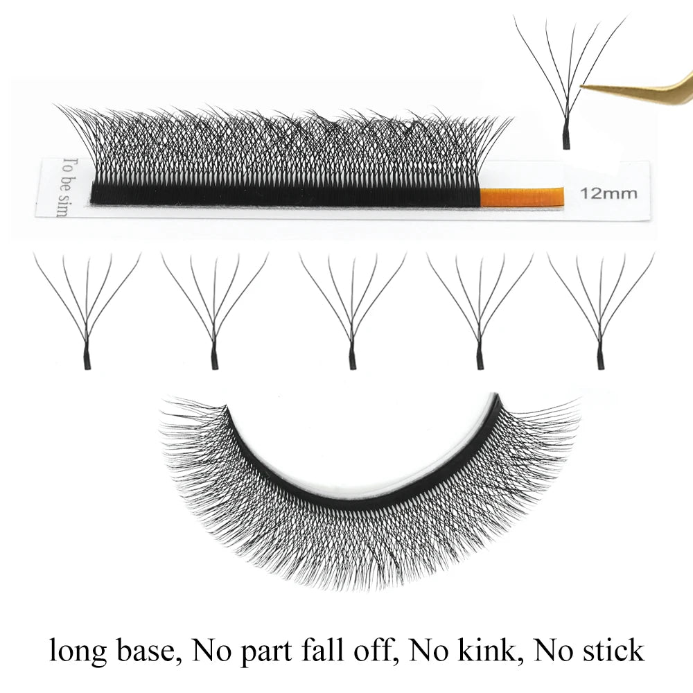 Lashtalk 5D W Shape Eyelash Extensions From Nagaraku Premade Flowering Volume Soft Fake Lashes Easy Faning Makeup Free Shipping