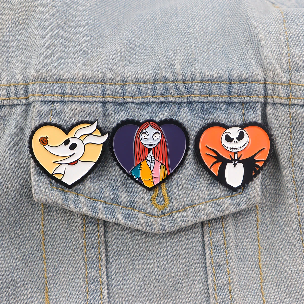 Halloween Cartoon Movie Enamel Pins Cool Brooches For Women Clothing Backpack Lapel Badges Fashion Jewelry Accessories Gifts