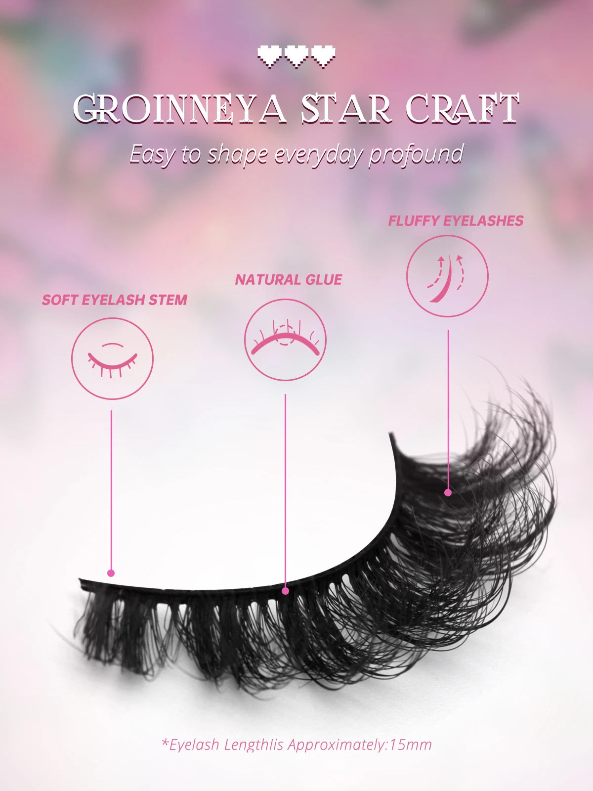 GROINNEYA 5/7/10 Pairs Natural False Eyelashes Fake Lashes Long Makeup 3d Mink Lashes Extension Eyelash Mink Eyelashes Beauty