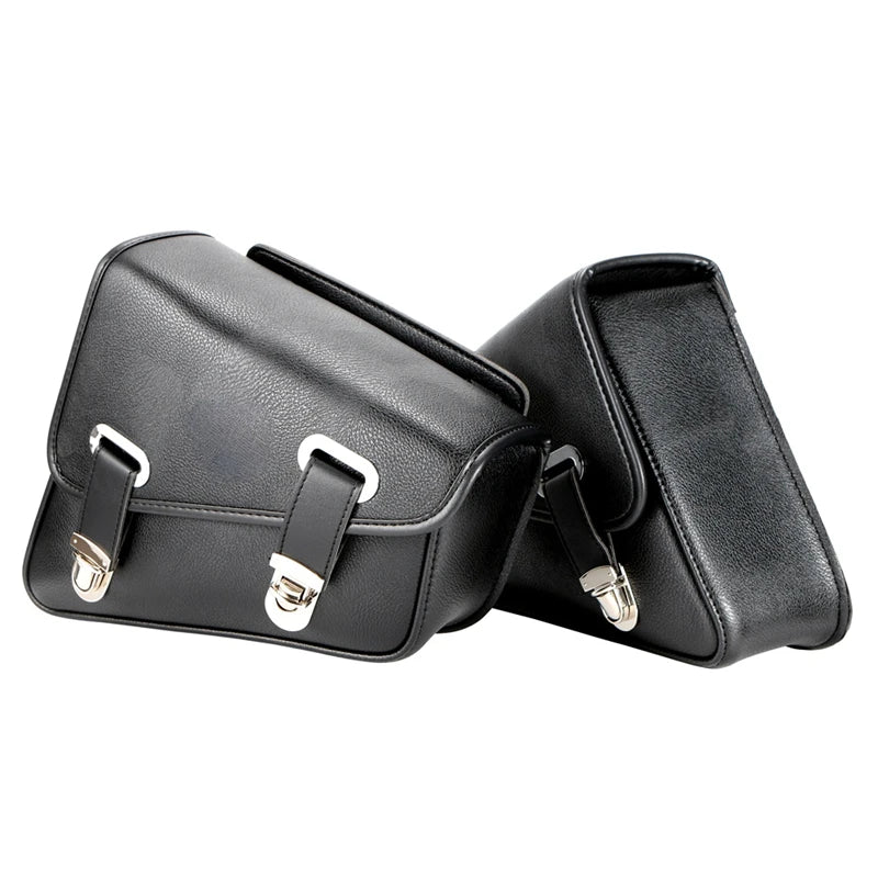 Motorcycle Saddlebags PU Leather Storage Luggage Bag Left+Right Motorbike Side Tool Bag Pouch Universal For Harley Sportster