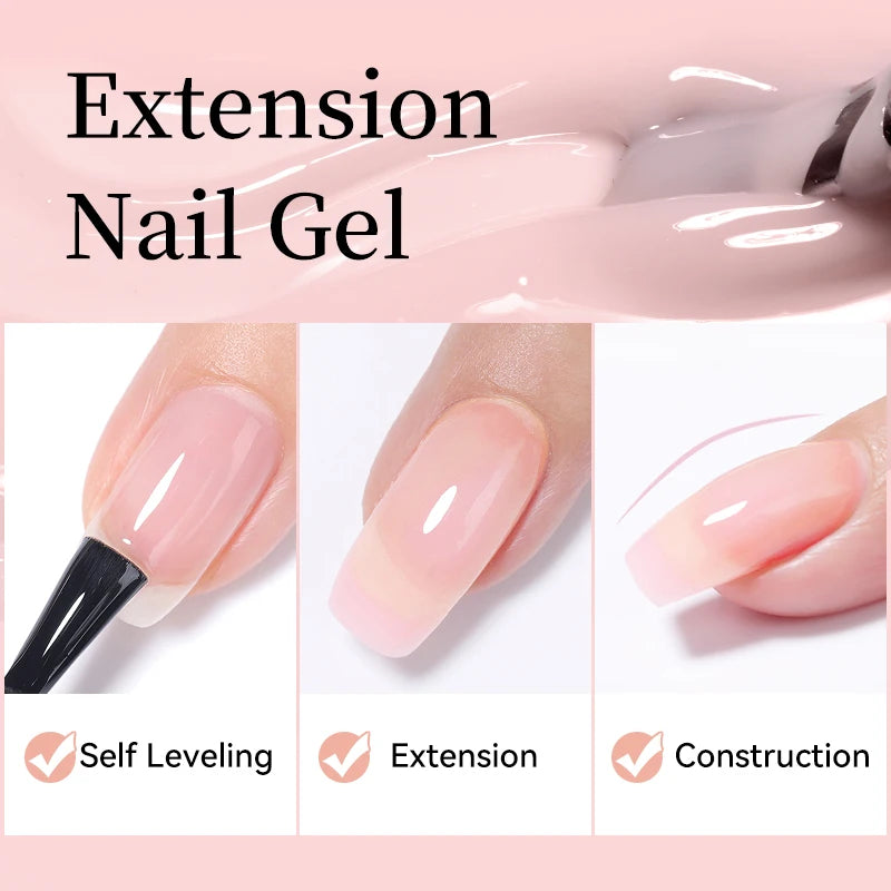 UR SUGAR 15ml Extension Gel Camouflage Hard Gel Pink Nude Extension Construction Gel Acrylic Soak Off UV LED Nail Manicure