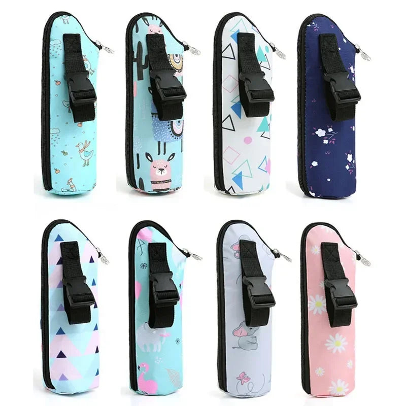 Baby Milk Bottle Insulation Bags Cartoon Portable Waterproof Feeding Bottle Thermal Bag Milk Warmer Cooler Stroller Hang Bags