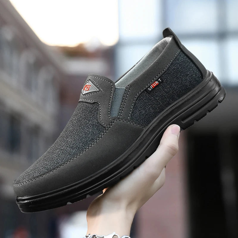 Men Canvas Shoes Summer Light-weight Casual Shoes Men's Wear-resistance Sneakers Breathable Loafers Driving Shoes Zapato Hombre