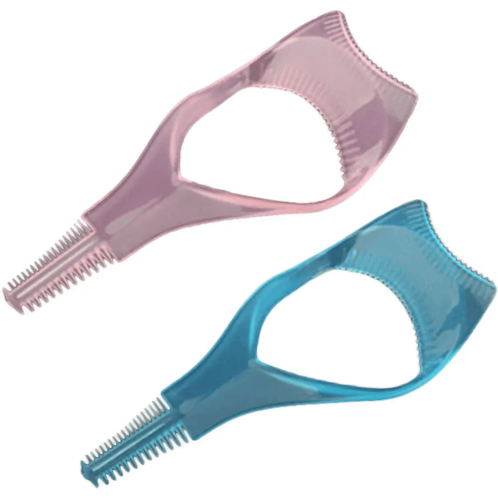 3-in-1 Eyelash Brush Curler Mascara Guard Plastic Applicator Guard Reusable Upper Lower Eyelash Mascara Guard for Makeup