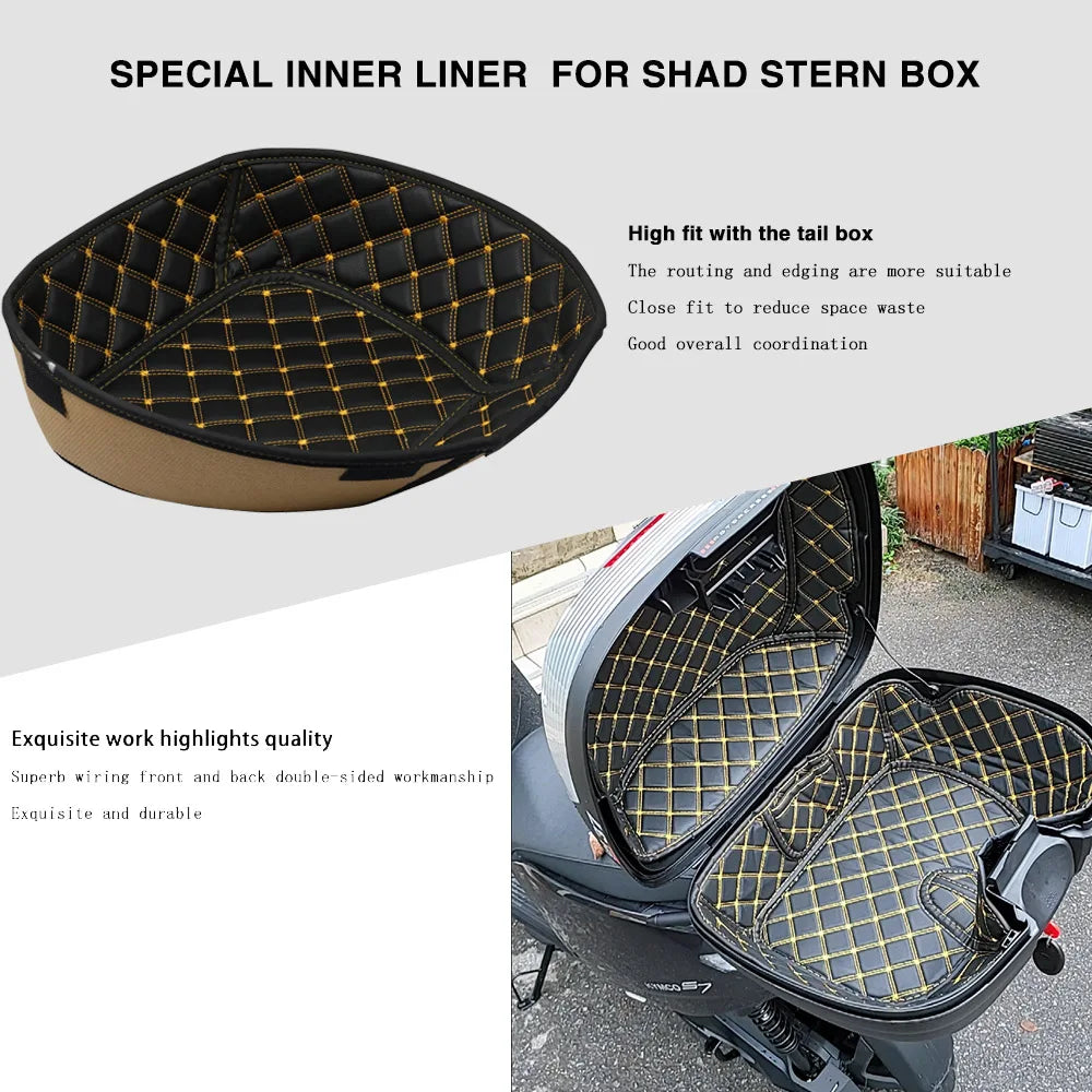 For SHAD SH37 SH44 SH46 SH47 SH50 Motorcycle Accessories Tail Case Trunk Case Liner Pad Luggage Box Inner Container Lining Pad