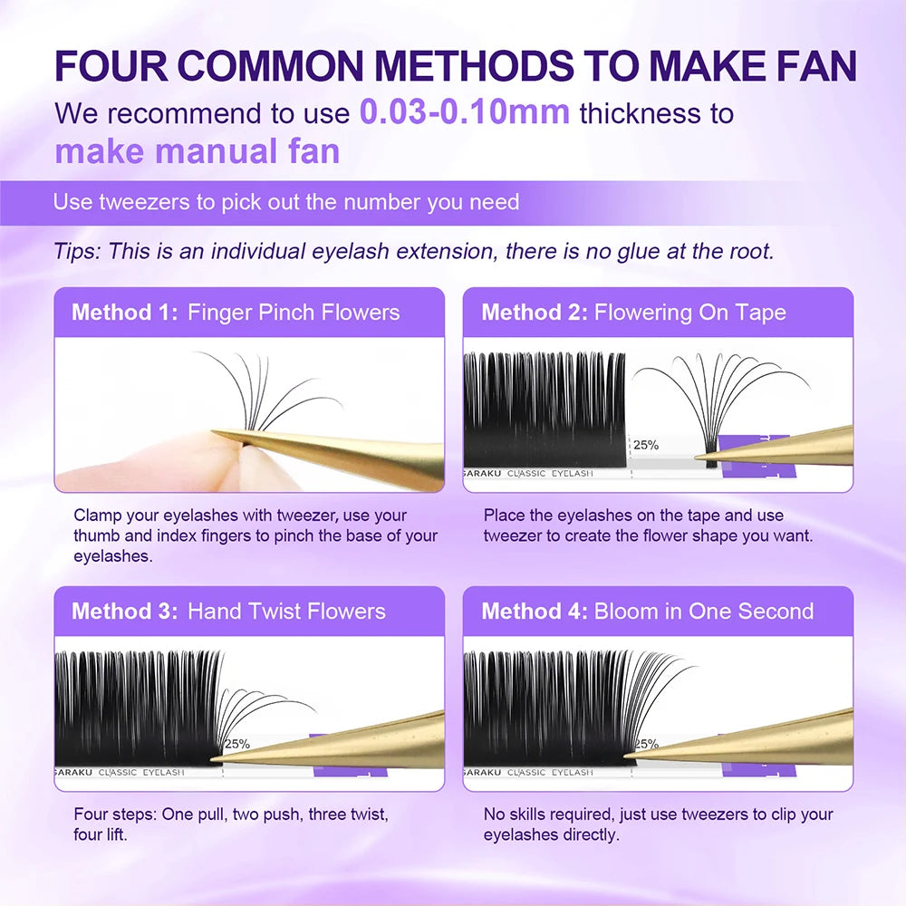 NAGARAKU eyelashes for extensions Faux mink individual eyelash lashes for professionals soft mink eyelash extension