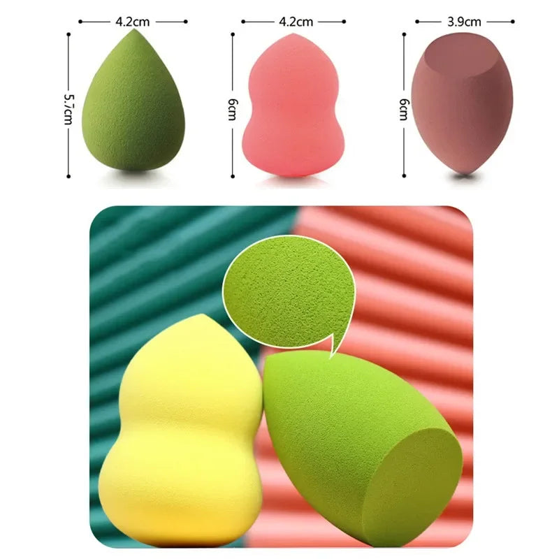 3/1pcs New Egg Makeup Cosmetic Puff Makeup Sponge Cushion Foundation Powder Sponge Beauty Tool Women Make Up Accessories